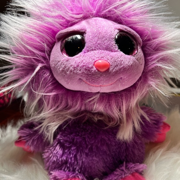 Ty Frizzys Zwippy 9” Plush Stuffed Monster Toy Sparkle Big Eyes - Picture 6 of 16